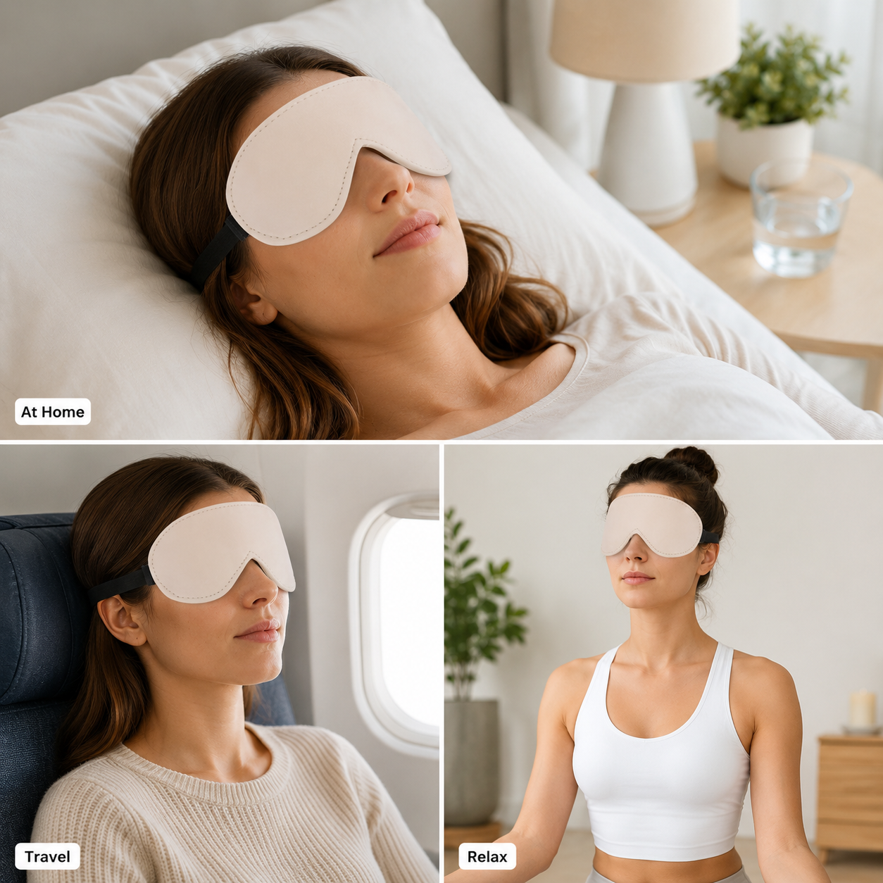 Luxury Padded Blindfold – Adjustable Sensory Sleep & Relaxation Mask