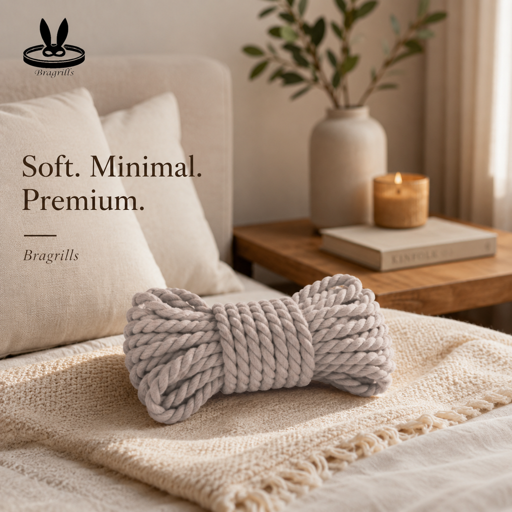 Premium Cotton Bondage Rope – Soft Multi-Purpose Restraint Rope (10 Meter)
