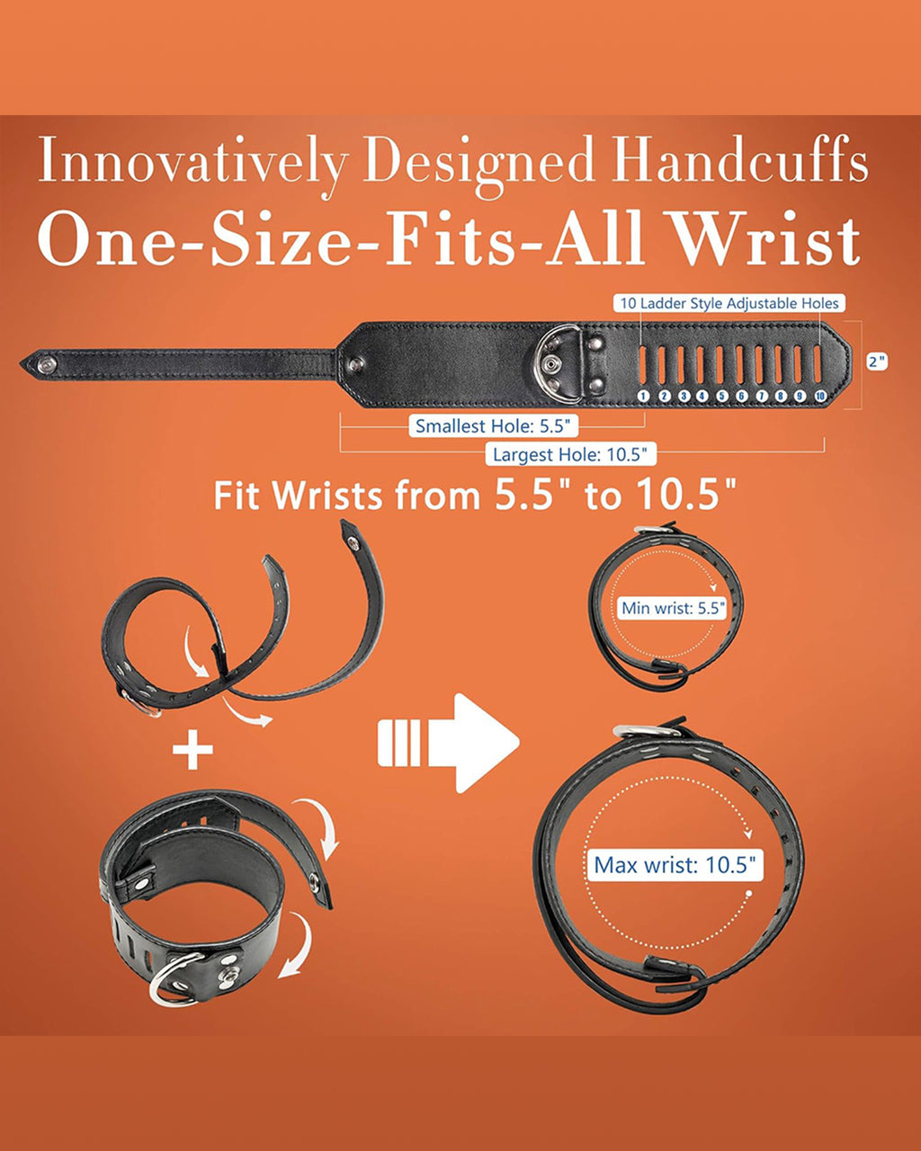 Premium Sex Sling with Adjustable Wrist & Ankle Cuffs
