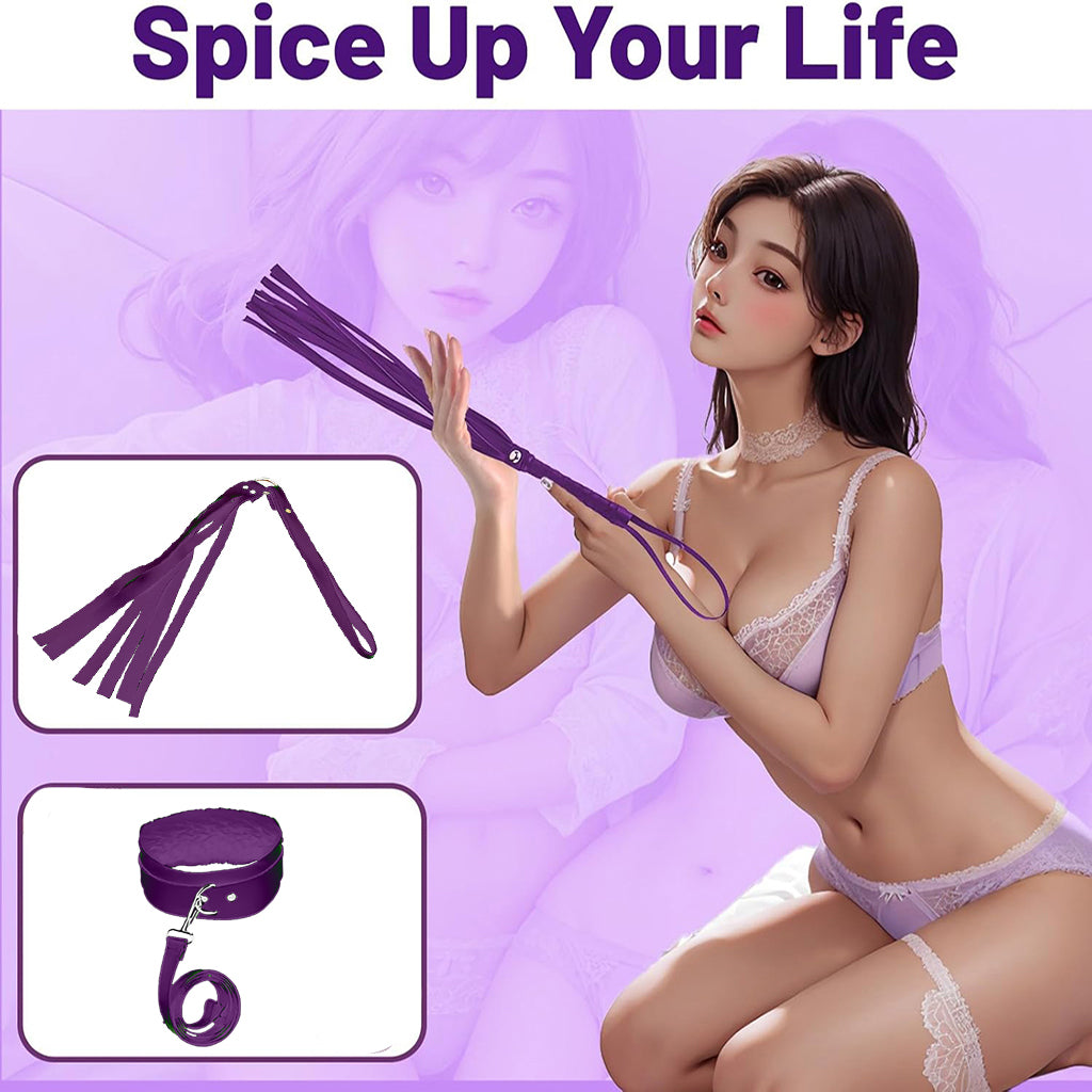 Luxury Purple Soft Restraint Kit – 7 Piece Beginner Bondage Set