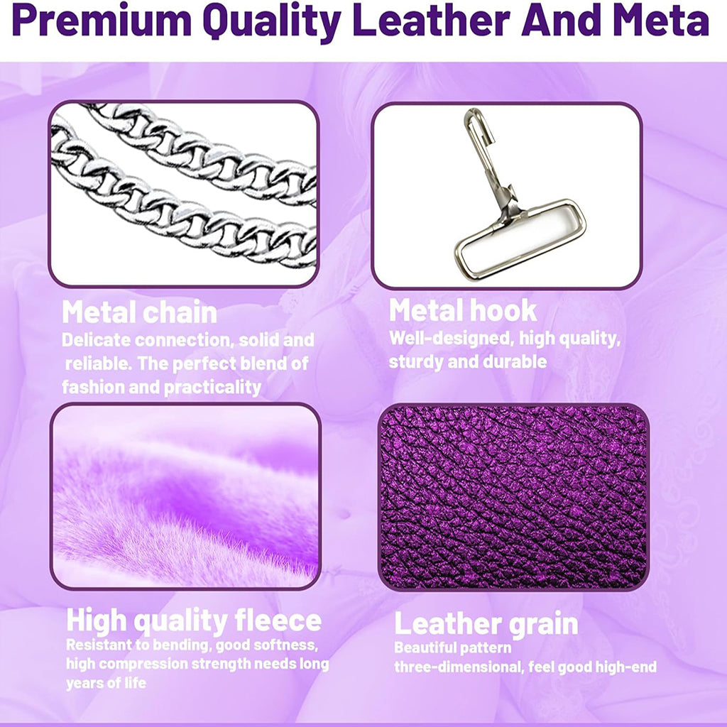 Luxury Purple Soft Restraint Kit – 7 Piece Beginner Bondage Set